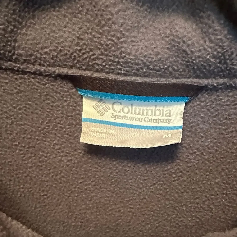 Columbia Men's Charcoal Softshell Jacket Pockets Size M - Picture 2 of 8
